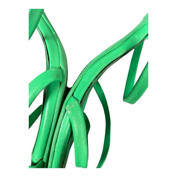 Women's Gianni Bini Strappy Heeled Sandals Green US Size 11 - Picture 14 of 14